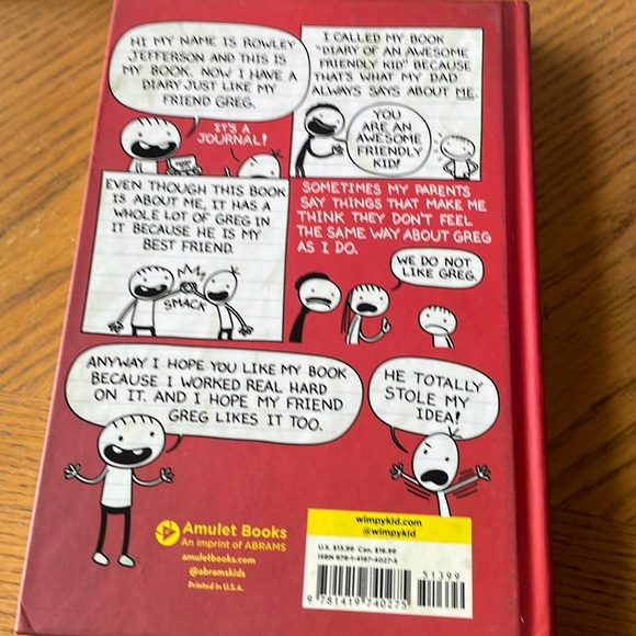 Diary of an Awesome Friendly Kid by Jeff Kinney - Picture 2 of 4